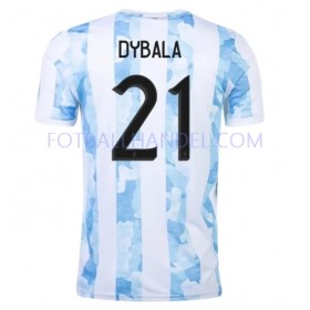 Herre Fotballdrakter Argentina Dybala 21 Hjemme 2021 Kortermet